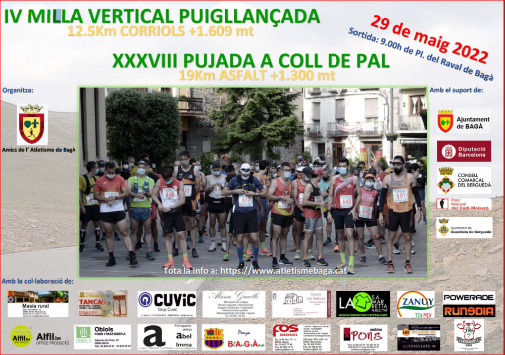 XXXVIII-PUJADA DE BAGÀ A COLL DE PAL (2022) - Amics de l'Atletisme Bagà